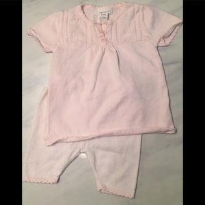 Angel Dear Baby Girls Pink Shirt and Pants Set